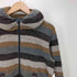 メルシーボークージュヴゾンプリ mercibeaucoup jevous enprie クッションカラー ボーダー ジップアップ ニット レディース JPN:1