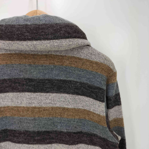 メルシーボークージュヴゾンプリ mercibeaucoup jevous enprie クッションカラー ボーダー ジップアップ ニット レディース JPN:1