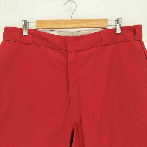 ディッキーズ Dickies DOUBLE KNEE WORK PANTS-RED メンズ 38×34