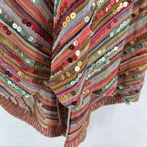 ミッソーニ MISSONI スパンコール カラフルドレス レディース