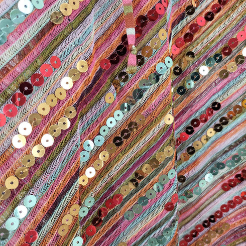 ミッソーニ MISSONI スパンコール カラフルドレス レディース