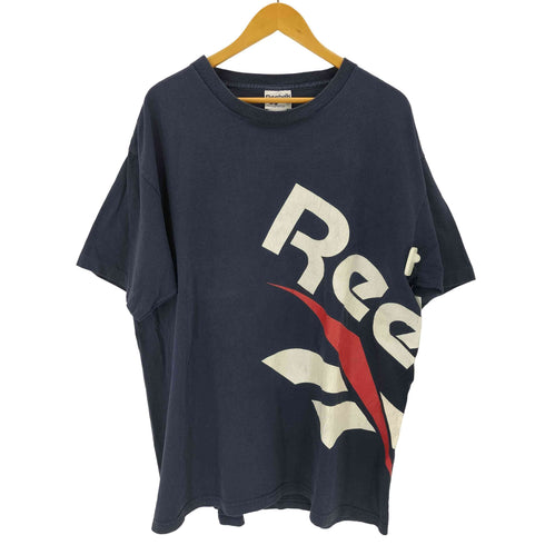リーボック Reebok 90S USA製 ロゴプリントクルーネックTシャツ メンズ import:XL