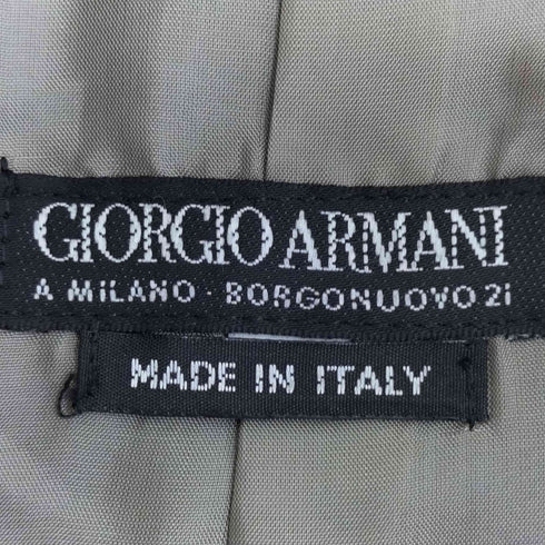 ジョルジオアルマーニ Giorgio Armani ノーカラー ダブルジャケット レディース EUR:40