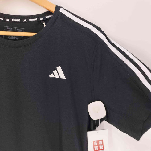 アディダス adidas 25SS Own the Run 3-Stripes Tee オウン ザ ラン スリーストライプス 半袖 Tシャツ メンズ import:L