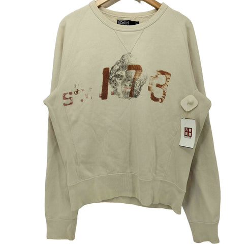 ポロバイラルフローレン Polo by RALPH LAUREN 90S ロゴプリント クルーネックスウェット メンズ import:M