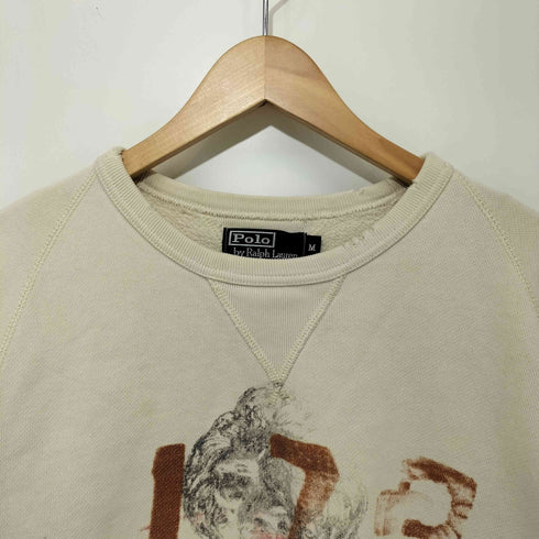 ポロバイラルフローレン Polo by RALPH LAUREN 90S ロゴプリント クルーネックスウェット メンズ import:M