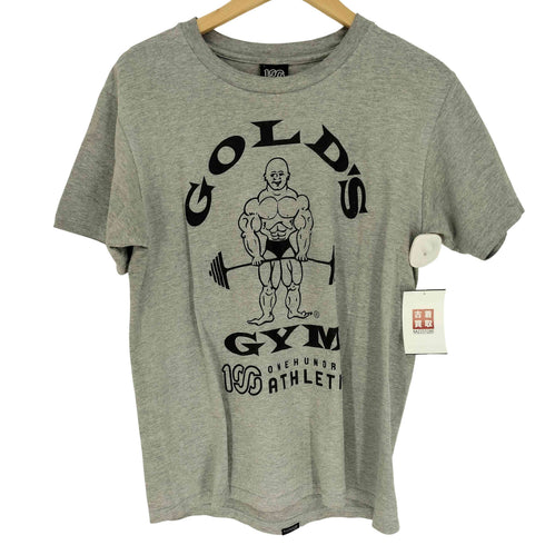 GOLD GYM × 100ATHLETICS コラボ マッスル クルーネック S/S Tシャツ メンズ M