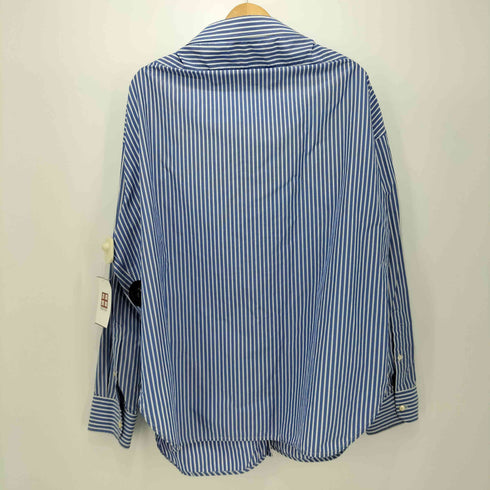 バレンシアガ BALENCIAGA 17SS デムナ期 ピンチドカラーオーバーサイズストライプシャツ メンズ UK:36