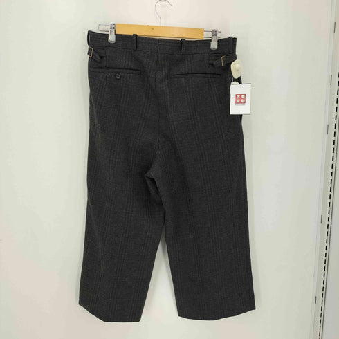 マーティーアンドサンズ MAATEE&SONS jeffery ウール チェック柄 2タック サイドバックル パンツ メンズ JPN:3