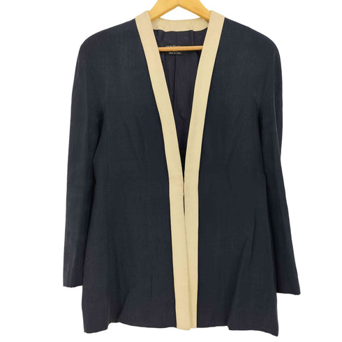 ジョルジオアルマーニ Giorgio Armani ピュアシルク100 ノーカラージャケット レディース EUR:42