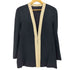 ジョルジオアルマーニ Giorgio Armani ピュアシルク100 ノーカラージャケット レディース EUR:42