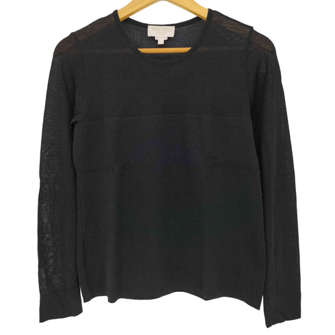 ニナリッチ NINA RICCI ウールシルク 編み地切替 ニット レディース import:L