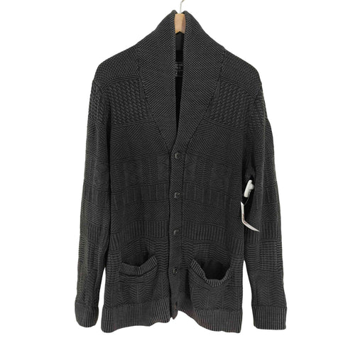 アバクロンビーアンドフィッチ Abercrombie & Fitch ウォッシュド加工 ショールカラーカーディガン メンズ import:M
