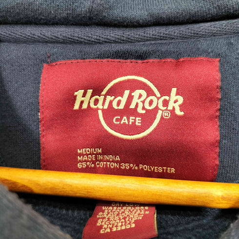 ハードロックカフェ Hard Rock Cafe ロゴプリント 裏起毛 プルオーバーパーカー メンズ