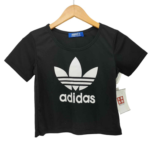 アディダスオリジナルス adidas Originals 万国期タグ ロゴプリント チビTシャツ レディース