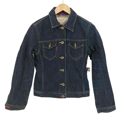 ポールスミス Paul Smith ピンクステッチデニムジャケット レディース 40