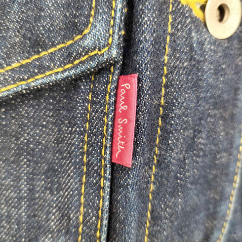 ポールスミス Paul Smith ピンクステッチデニムジャケット レディース 40