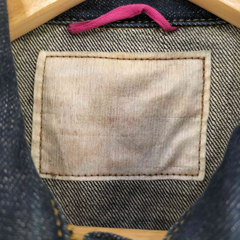 ポールスミス Paul Smith ピンクステッチデニムジャケット レディース 40