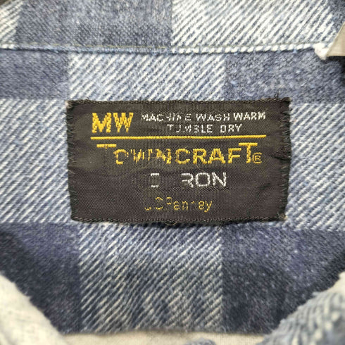 タウンクラフト TOWNCRAFT 70-80S チェック フランネルワークシャツ メンズ