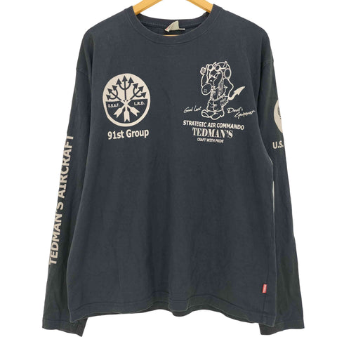 テッドカンパニー TED COMPANY LEGEND OF DEVIL プリント 長袖 Tシャツ メンズ 46
