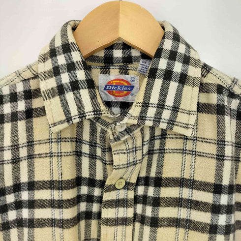 ディッキーズ Dickies 70-80s 白タグ チェック柄 ネルシャツ メンズ import:L