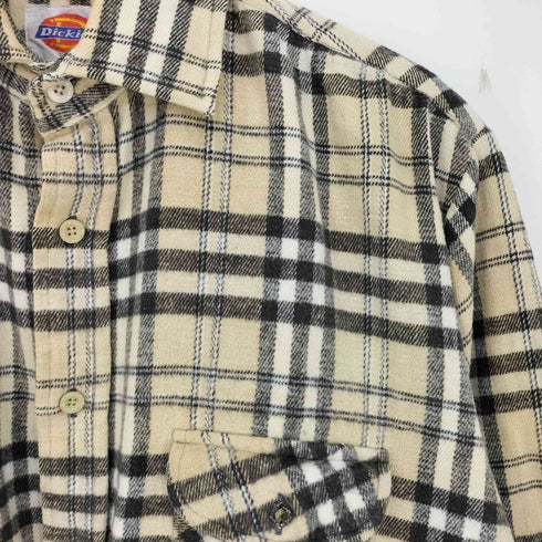 ディッキーズ Dickies 70-80s 白タグ チェック柄 ネルシャツ メンズ import:L