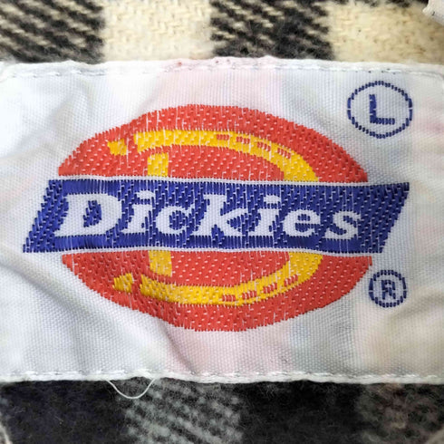 ディッキーズ Dickies 70-80s 白タグ チェック柄 ネルシャツ メンズ import:L