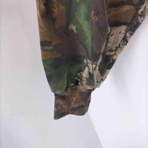 ジャージーズ JERZEES 90s リアルツリーカモ柄 ハーフジップスウェット メンズ import:XL