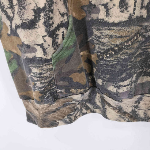 ジャージーズ JERZEES 90s リアルツリーカモ柄 ハーフジップスウェット メンズ import:XL