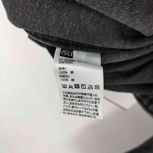 ジーユー GU ウォッシュドコットンワークジャケット メンズ JPN:M