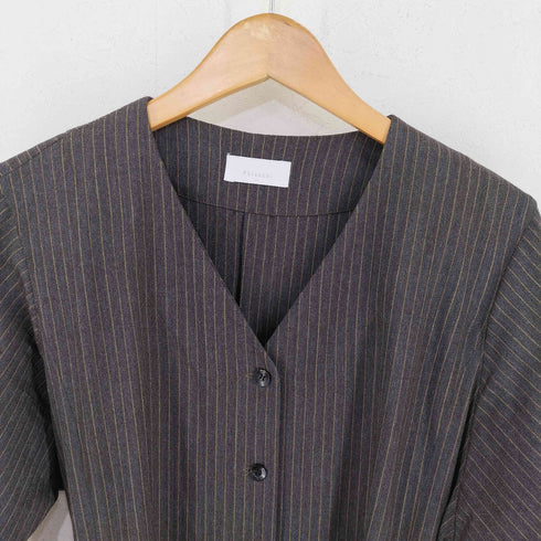 フランネル Phlannel Winter Stripe V-neck Maxi Dress レディース JPN:1