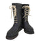 ILSE JACOBSEN レースアップブーツ ハーフ丈 BLACK レディース JPN:36
