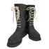 ILSE JACOBSEN レースアップブーツ ハーフ丈 BLACK レディース JPN:36