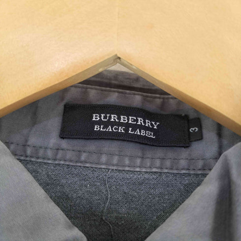バーバリーブラックレーベル BURBERRY BLACK LABEL ロゴ刺繍 鹿の子ポロシャツ メンズ 3