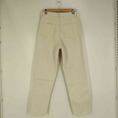 ブラックバイマウジー BLACK by moussy JAVA white denim デニムパンツ レディース 25