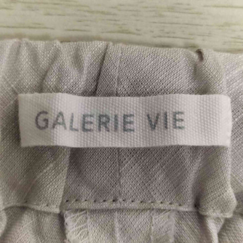 ギャルリーヴィー GALERIE VIE リネンポプリン イージーワイドパンツ レディース 36