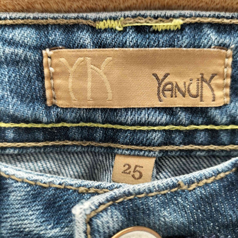 ヤヌーク YANUK USA製 フレアデニムパンツ レディース 25