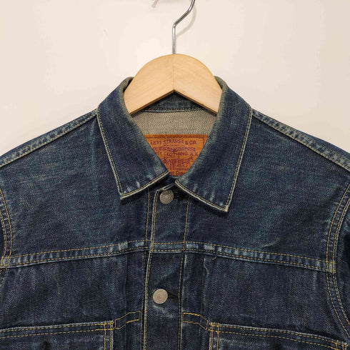 リーバイス Levis 90S 97年製 日本製 71507-XX 2nd型 デニム トラッカー ジャケット 均等V 赤耳 ボタン裏J22刻印 ビッグE メンズ W34