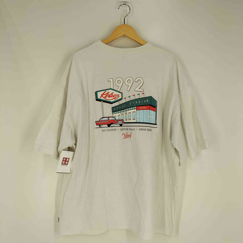 ケボズ KEboz コットン 両面プリント クルーネックTシャツ メンズ import:XL