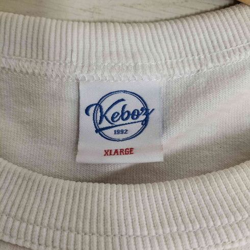 ケボズ KEboz コットン 両面プリント クルーネックTシャツ メンズ import:XL