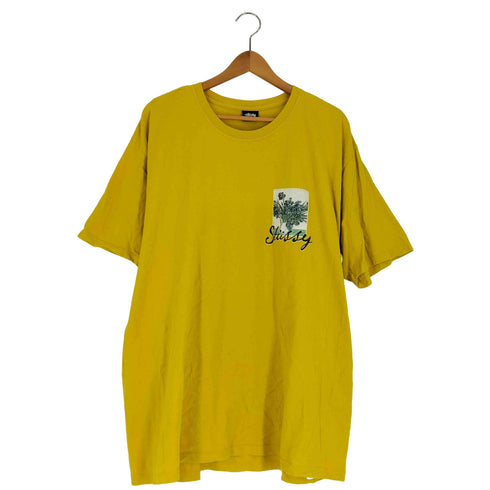 ステューシー Stussy メキシコ製 コットン 花柄プリント クルーネックTシャツ メンズ import:XL