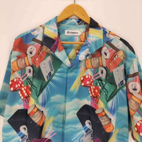 エビセンスケートボーズ Evisen skateboards RAINBOW SHIRT メンズ JPN:M