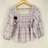 ガニー Ganni Seersucker Check Smock Top レディース 34
