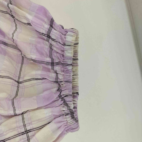 ガニー Ganni Seersucker Check Smock Top レディース 34
