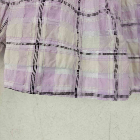 ガニー Ganni Seersucker Check Smock Top レディース 34