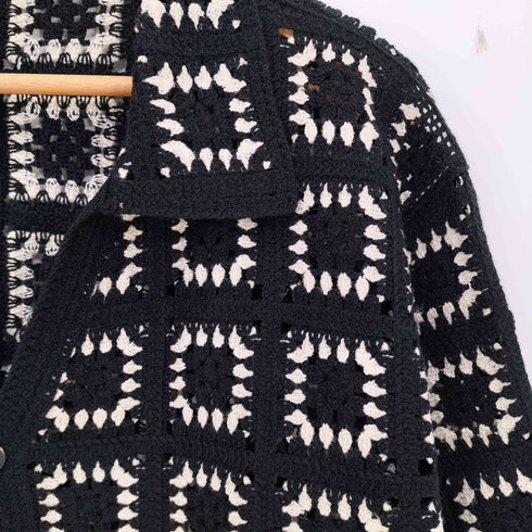 SUMWON クロシェ ニットシャツ メンズ JPN:M