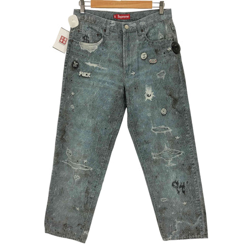 シュプリーム Supreme HJR Trompe Loeil Loose Fit Jean Blue メンズ 30