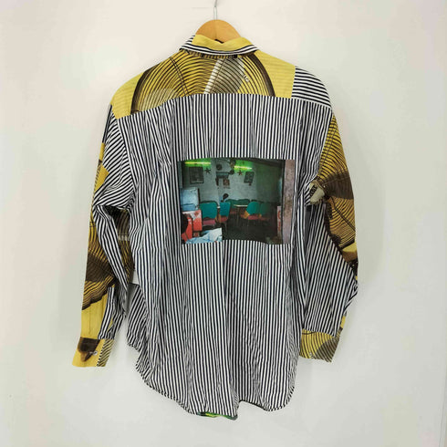 ポールスミスロンドン Paul Smith LONDON コットン フォトプリント ストライプ L/S シャツ メンズ