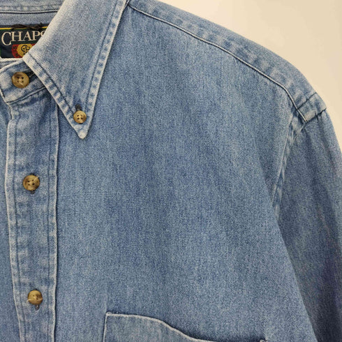 チャップスラルフローレン CHAPS RALPH LAUREN 80S ボタンダウン デニムシャツ メンズ import:M