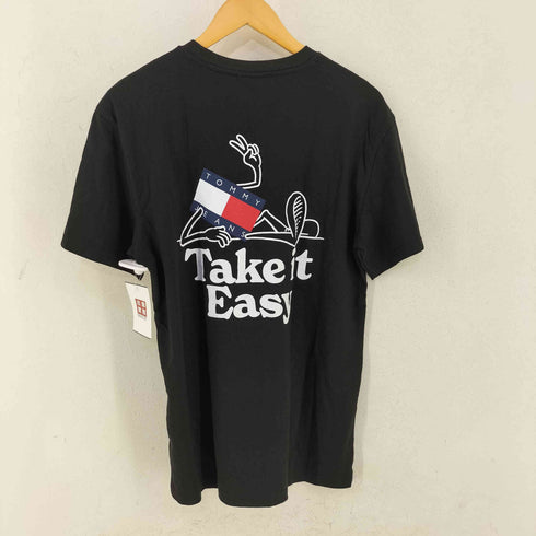 トミージーンズ tommy jeans Take it Easy バックプリントTシャツ メンズ import:S
